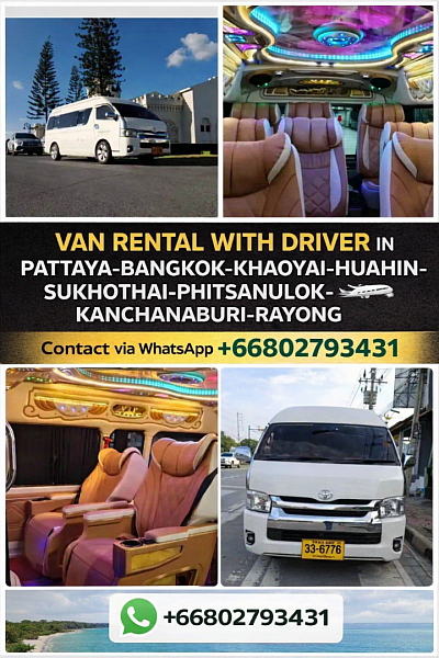 Luxury van rental with driver