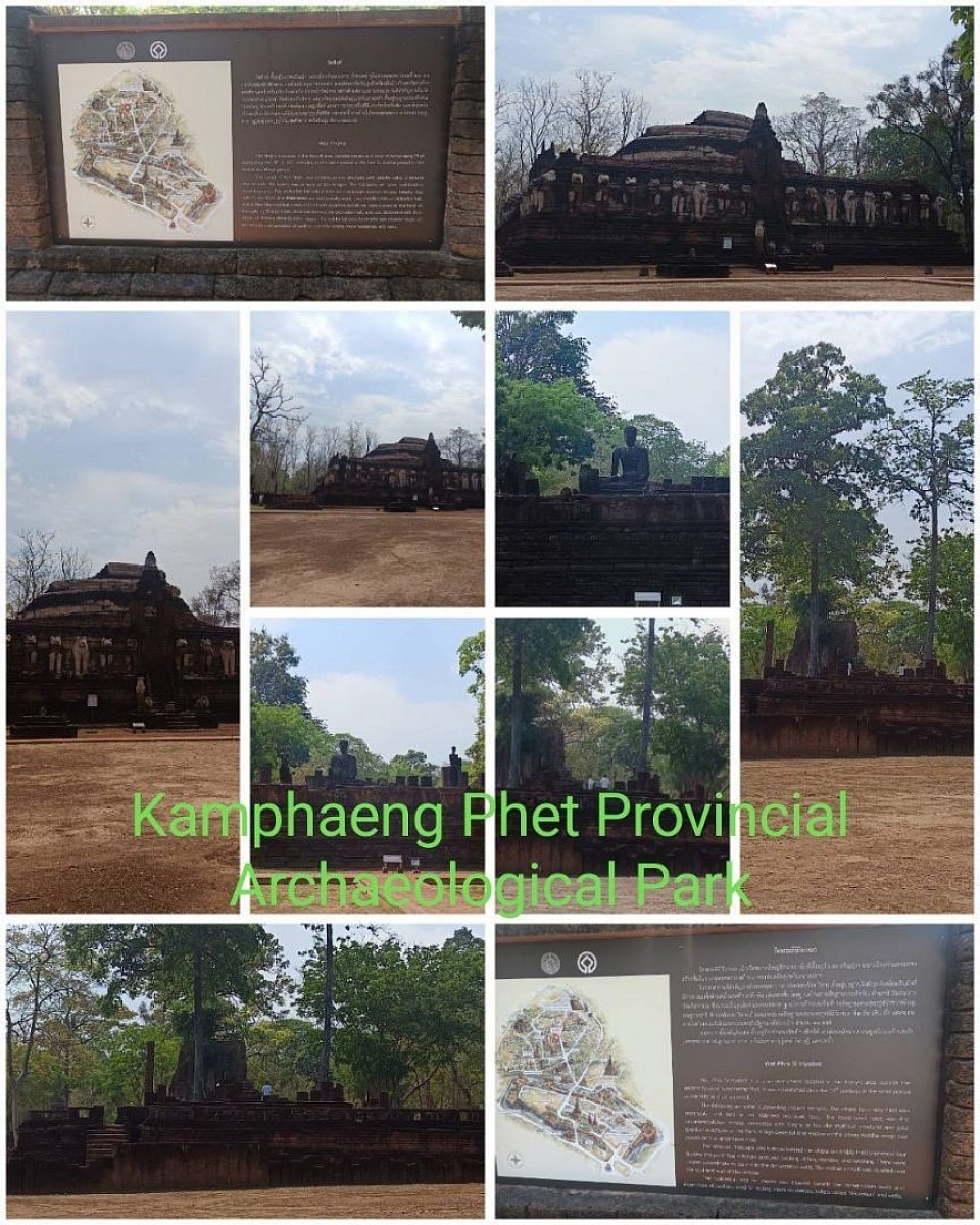 Tourist attractions in Kamphaeng Phet Province's historical parks.